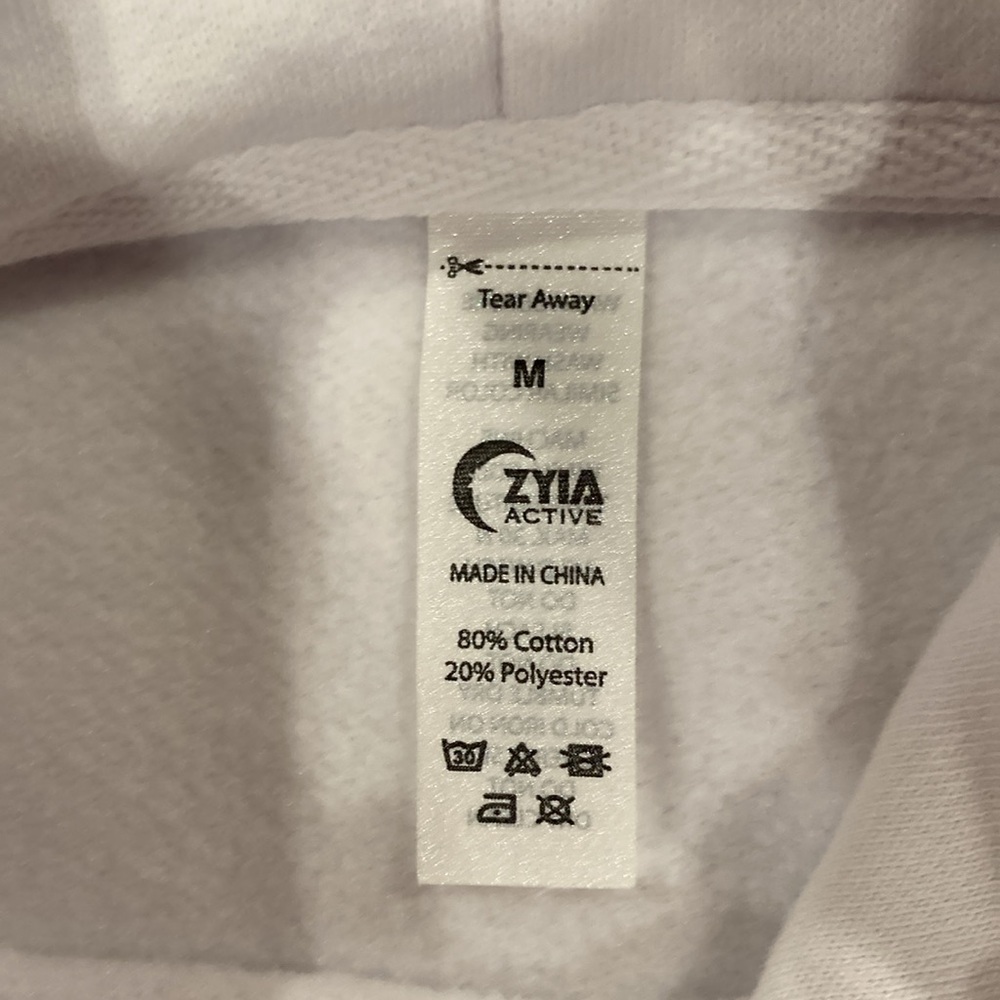 Zyia Active White Hoodie - Picture 3 of 4